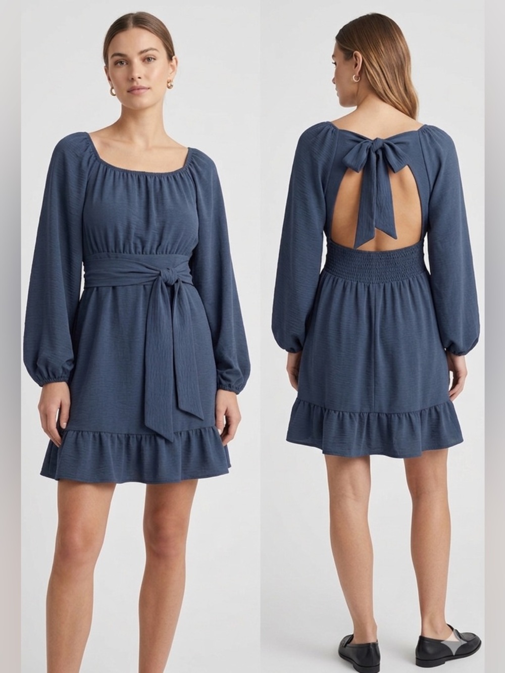 Elegant Navy Blue Dress